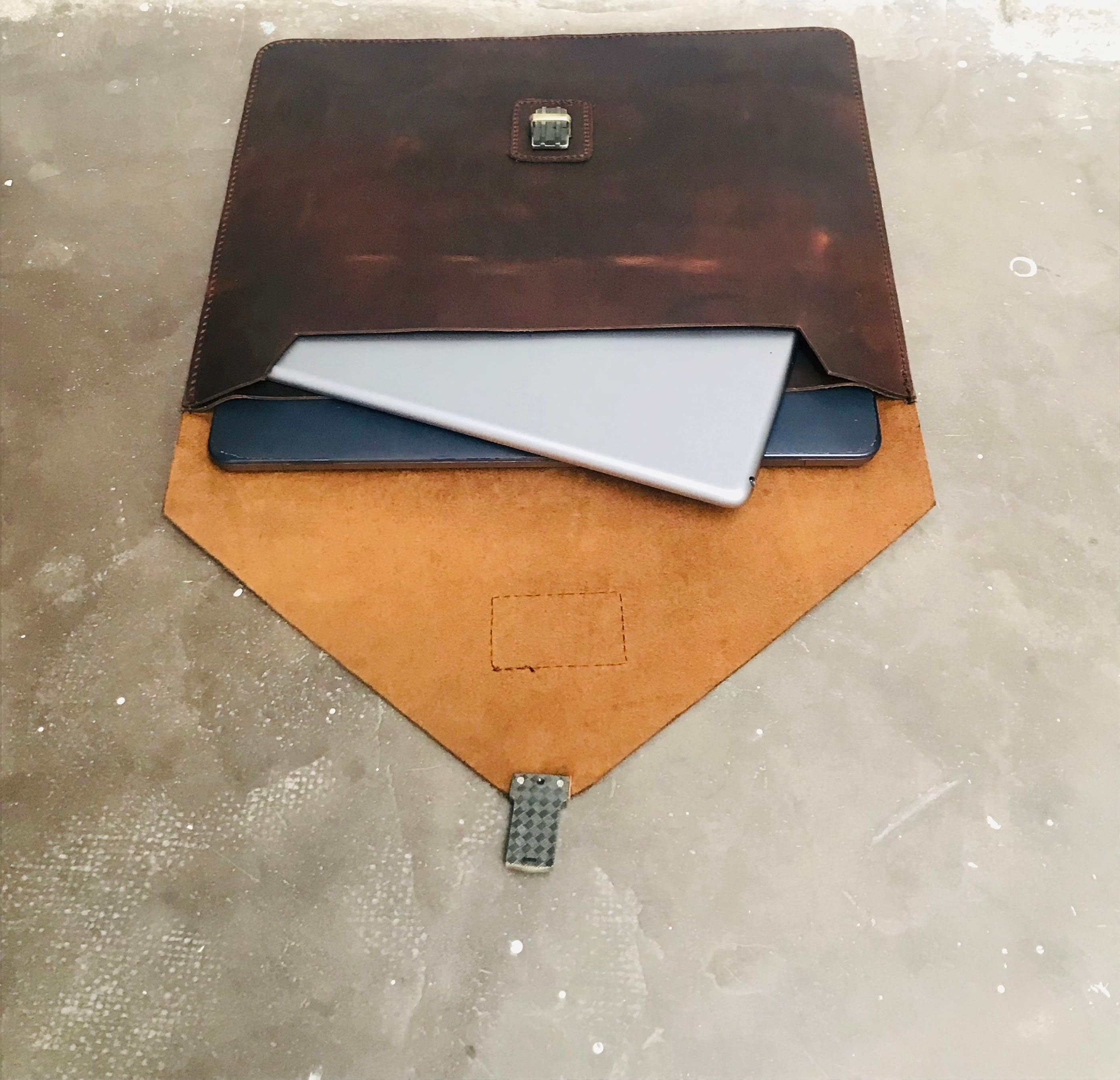 Leather Laptop Sleeve Leather Laptop Case Personalized Ipad Etsy