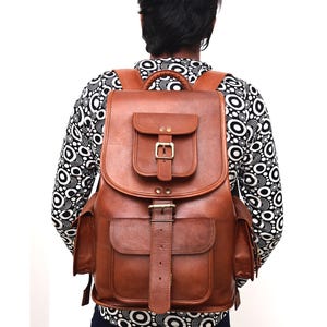 Sac à dos en cuir fait main pour homme femme Sac à dos en cuir Sac à dos pour ordinateur portable Mini sac à dos sac à main Sac à dos d'école Sac de tous les jours Sac en cuir pour femme