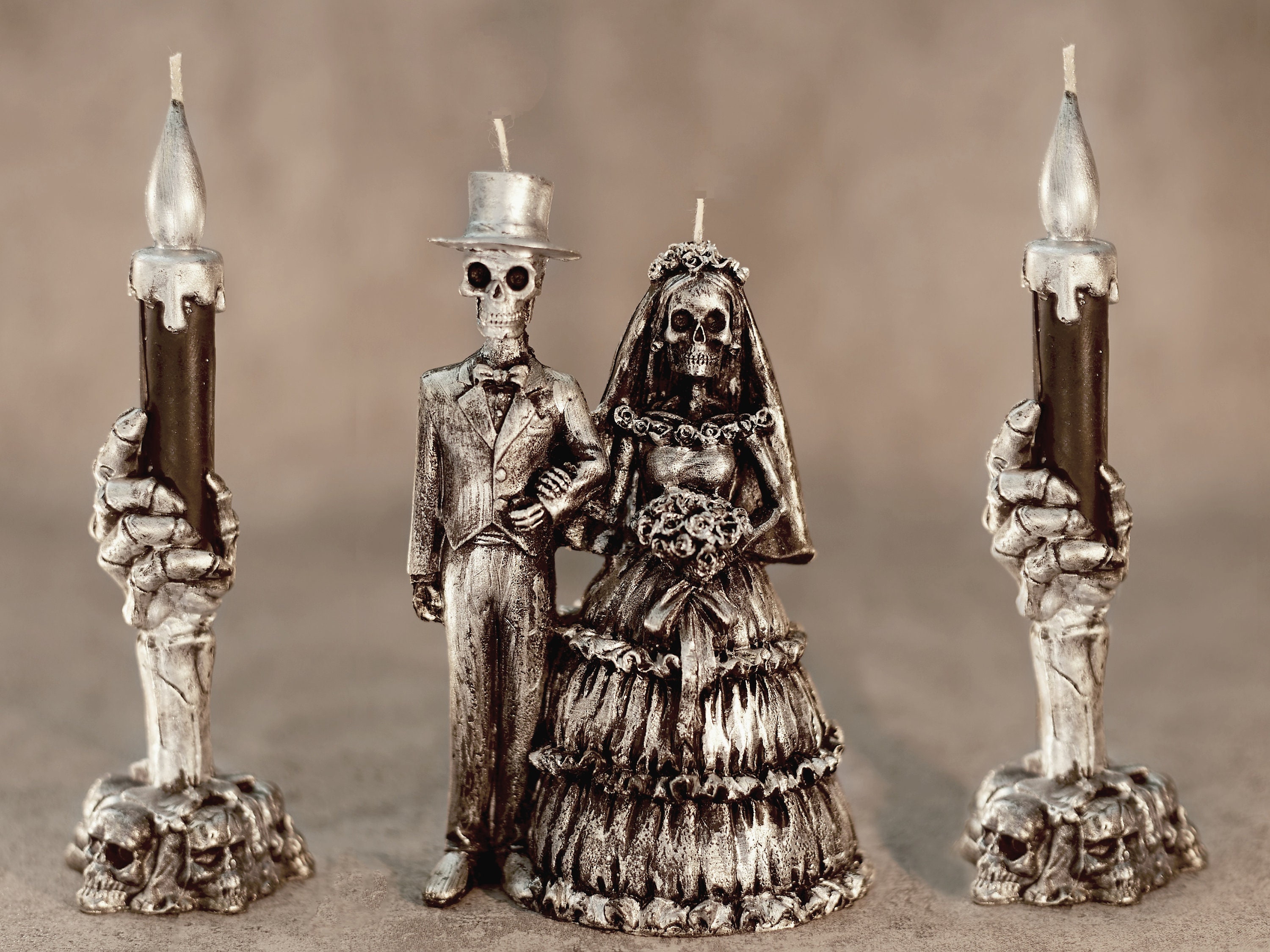 Skull Wedding Centerpiece Halloween Wedding Ceremony Till Etsy