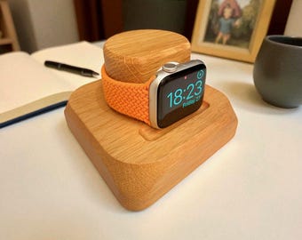 Handgemaakt houten horloge-oplaadstation: Apple Watch