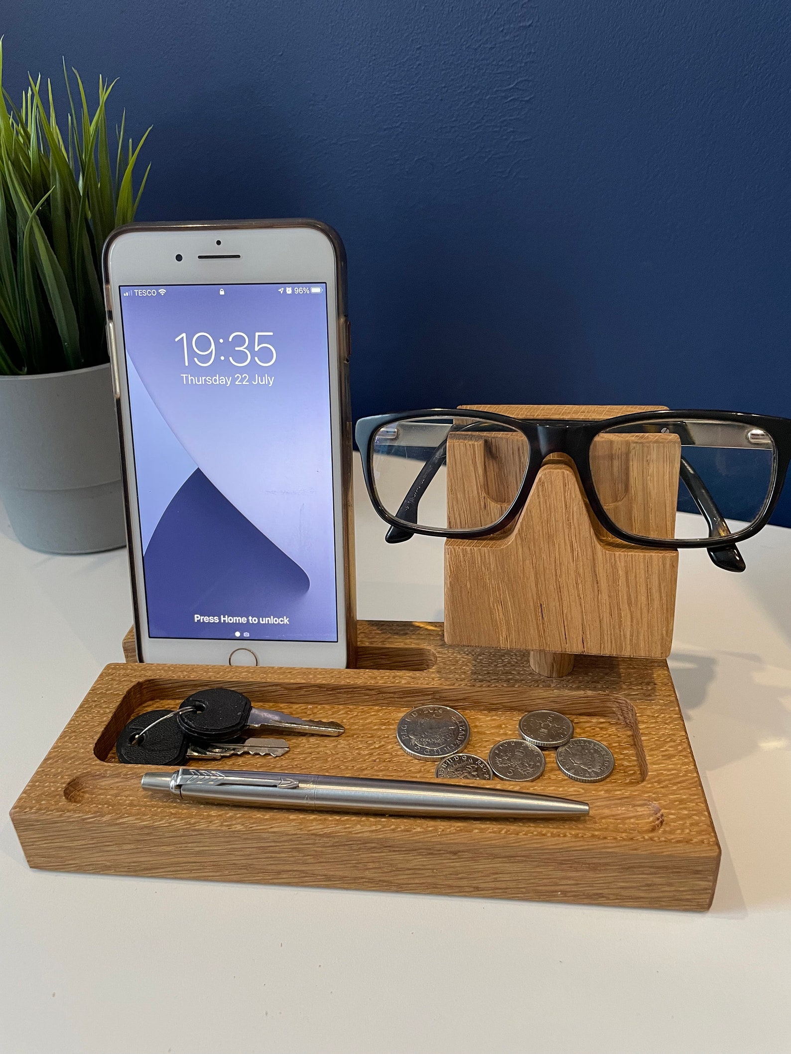 Bedside Organiser Desk Organiser Phone and Glasses Holder Etsy UK