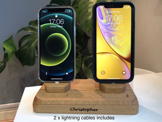 Dual iPhone Charger, Two Lightning or USB- C Multi Phone
