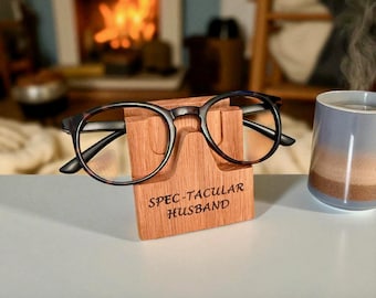 Porte-lunettes personnalisé en chêne : porte-lunettes fait main