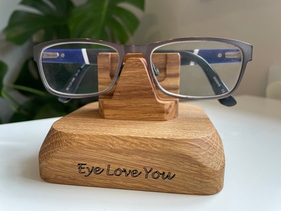 Glasses Stand, Double Spectacle, Eyeglasses Holder in Solid Oak, Gift for  Mum, Dad, Grandparents, Multiple Reading Glasses, Eye Wear Stand 