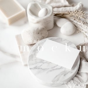 Schoonheidsspecialiste spa visitekaartje mockup/3,5 x 2 huidverzorging schoonheidsspecialiste kaart mockup/marketing visitekaartje ontwerpsjabloon/JPG PSD slim object/N66