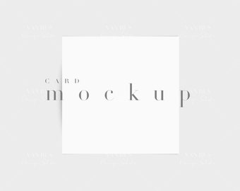 Square Card Mockup Nude BackgroundNursery MockupWedding Baby Shower Mockup Simple Minimalist Stationary MockupJPG PNGM95