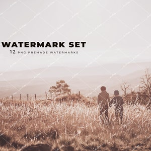 Premade Watermark Set/Watermark To Protect Your Images and Online Artwork/Watermarks/PNG Watermark Overlays/Photography Watermark/D180 image 1