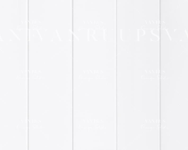 May include: White painted wood panelling with a vertical grain pattern. The wood is smooth and has a matte finish.