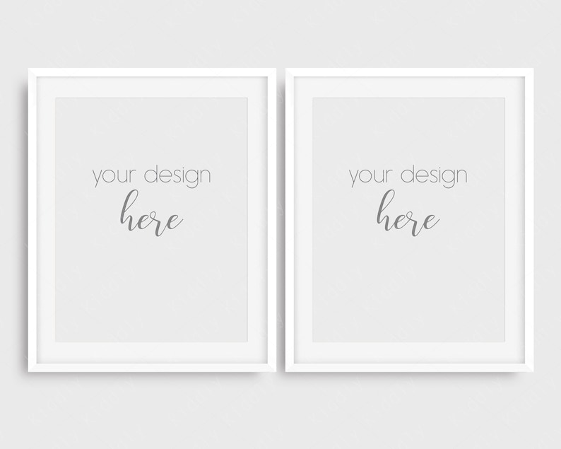 Download 8x10 Frame Mockup Set of 2/ Digital Mockup With Mat/White ...