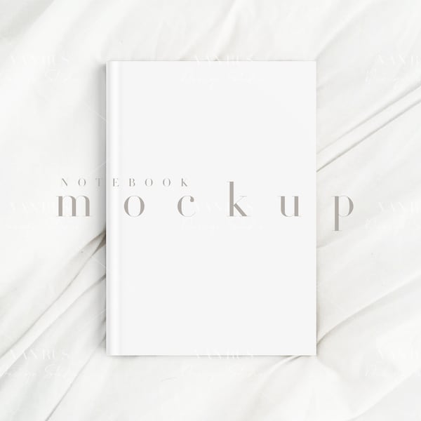 5x7 Notebook Mockup/Minimalist Journal Mockup/Simple Book Cover Template/Hardcover Diary Stationary Mockup Display/JPG PSD Smart Object/N167