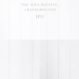 May include: White wood panel background with a horizontal grain pattern. The text "YOU WILL RECEIVE 1 BACKGROUNDS JPG" is printed in grey at the top of the image.
