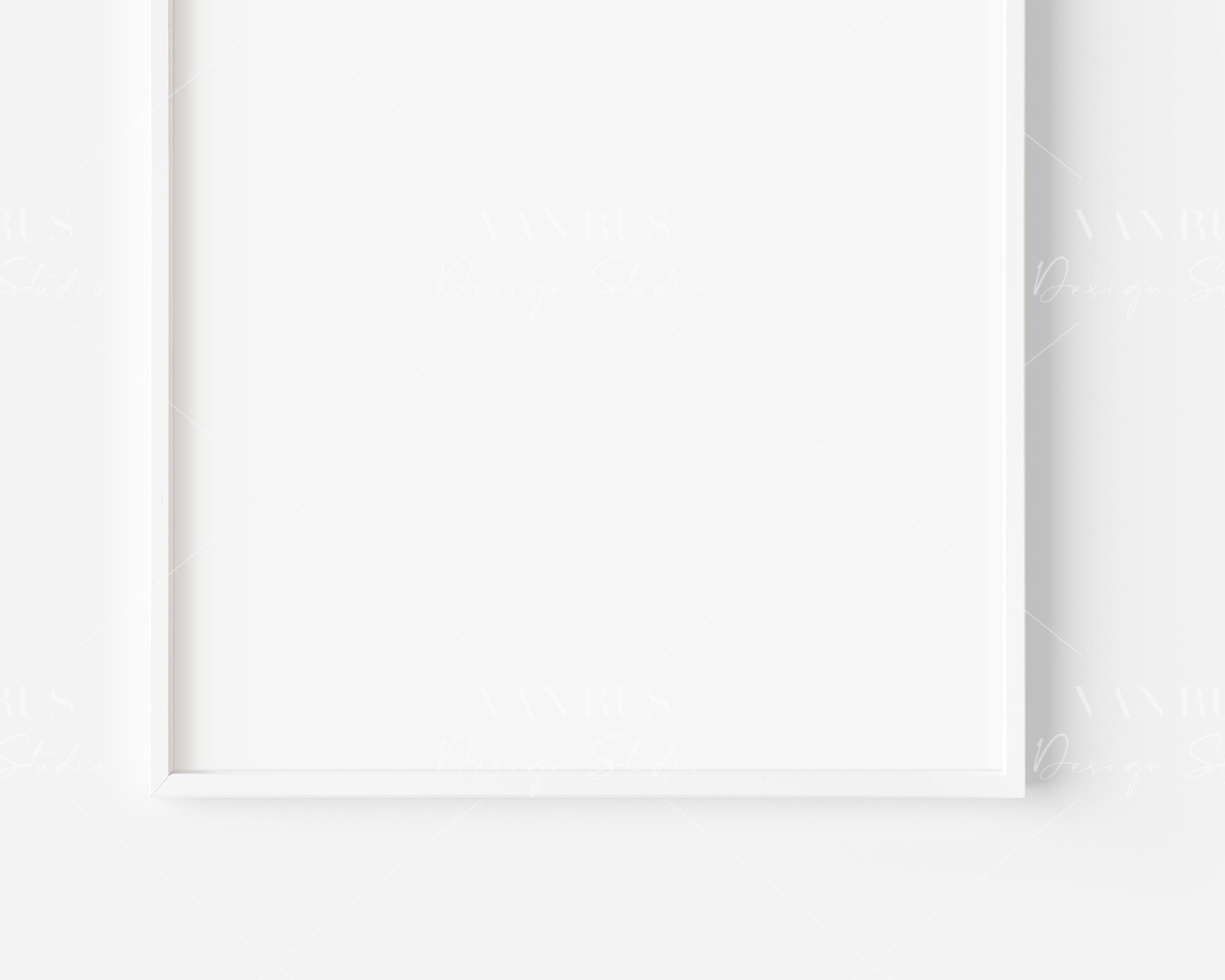 Thin 8x10 White Frame Mockup/modern Digital Mockup/minimalist Etsy