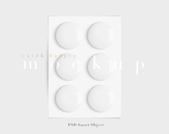 Badge & Card Mockup: 5x7 Display, PSD Smart Object (Digital Download)