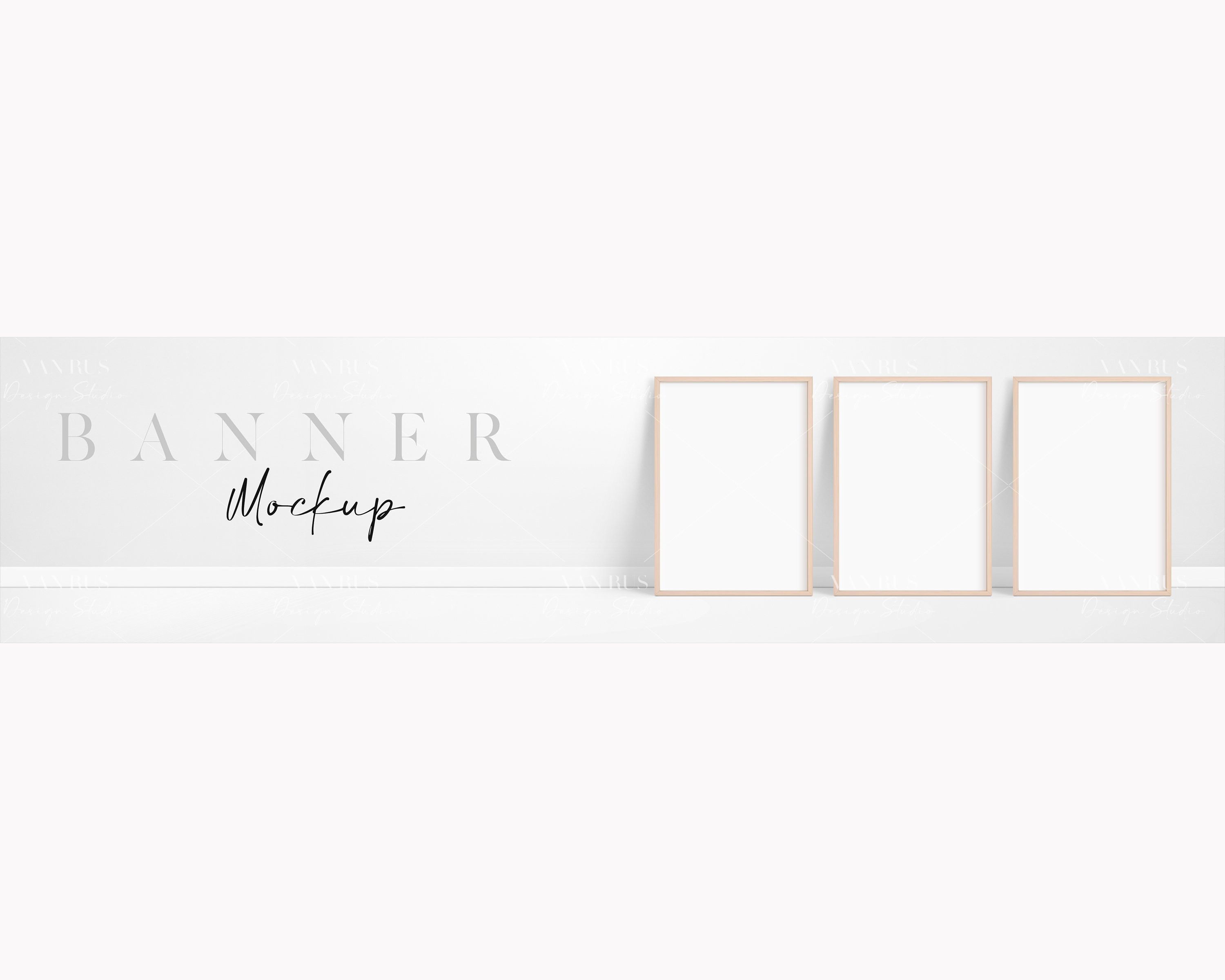 Etsy Shop Banner Mockup With A4 Frames/minimalist Cover Image Etsy