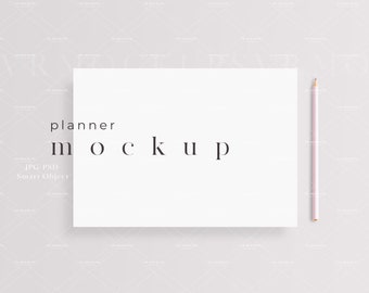 Customizable Planner Mockup/Simple Calendar Mockup/Worksheet Styled Mockup/A4 and Letter 8.5x11 Planner Mockup/JPG PSD Smart Object/D81