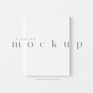 3x4 Canvas Mockup Display/Simple Canvas Mockup for 3x4 Artwork/Simple Modern Painting Mockup/Minimal Design/JPG PSD Smart Object/D117