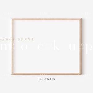 A2 Digital Instant Download JPG Rectangle Digital Mockup #25 4 Mockup Frames Bundle A3 A4 Mockup Wood Black Picture Frame Gallery PSD