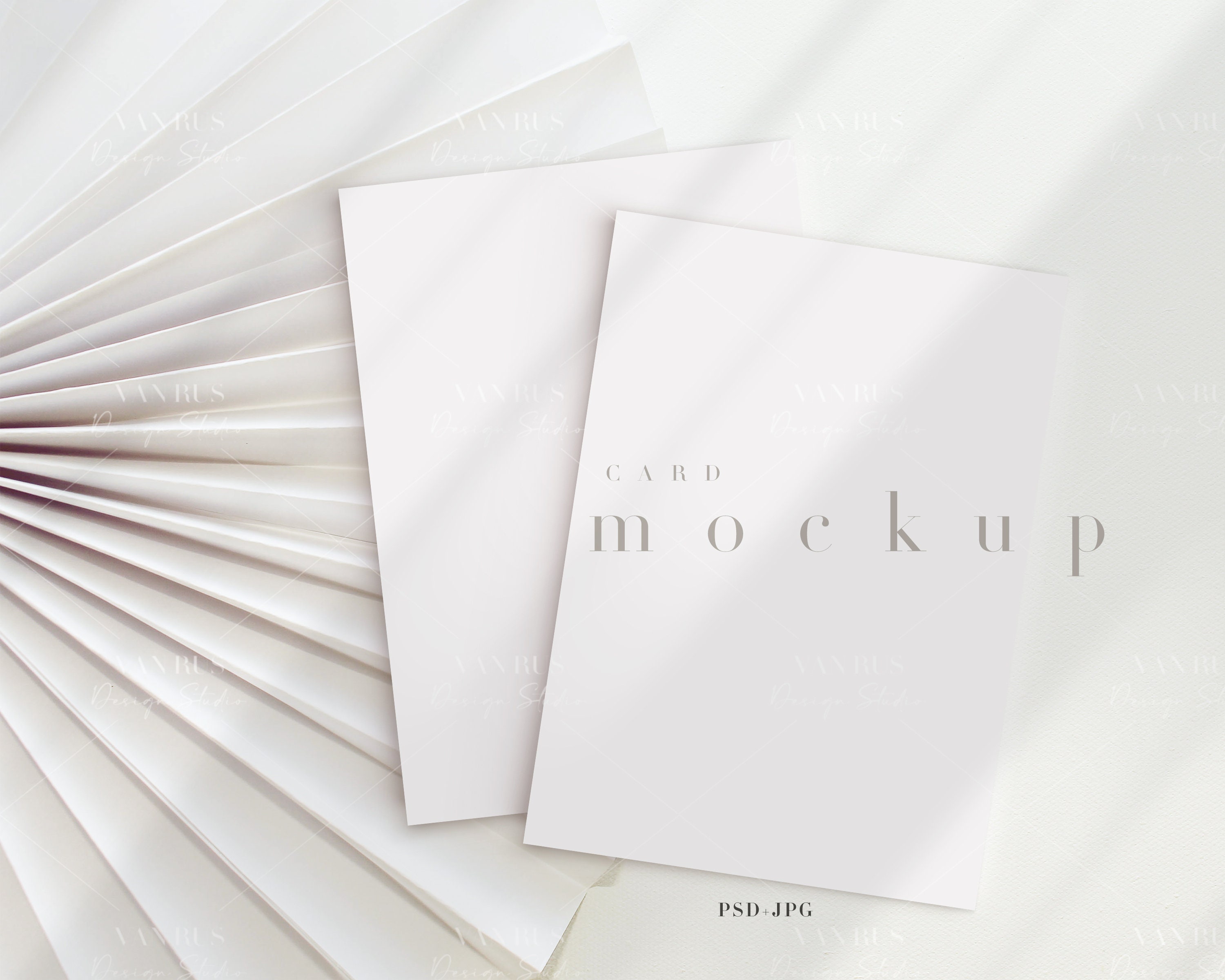 5x7 Bohemian Double Card Mockup/Modern Digital Greeting Card Mockup/Wedding Baby Shower Duo Mockup/Simple Design/JPG PSD Smart Object/N235