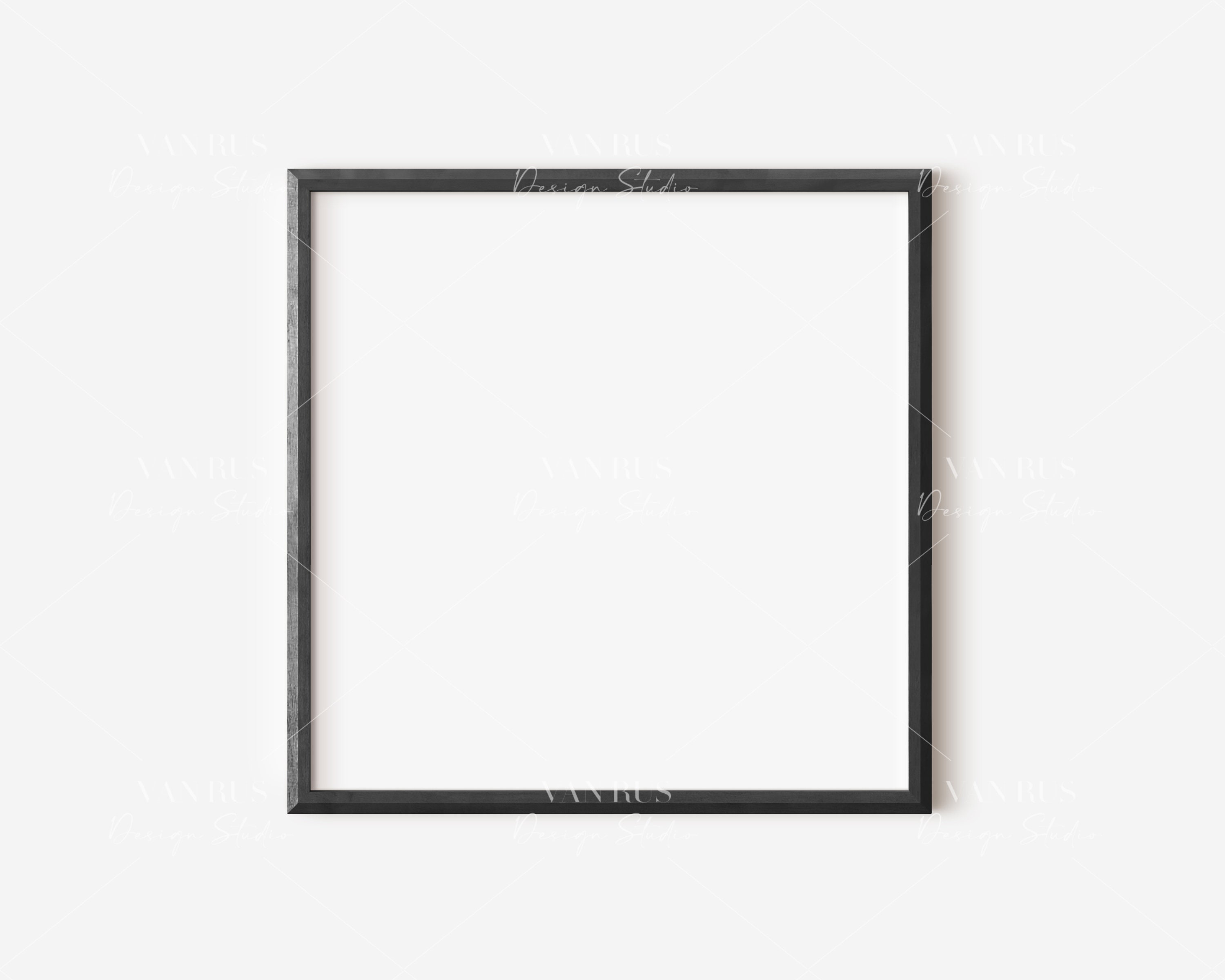 Square Black Wood Frame Mockup/modern Digital Mockup