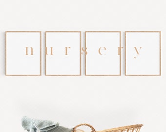 Nursery Frame Mockup: 8x10 Wood Frame, JPG PSD (Digital Download)