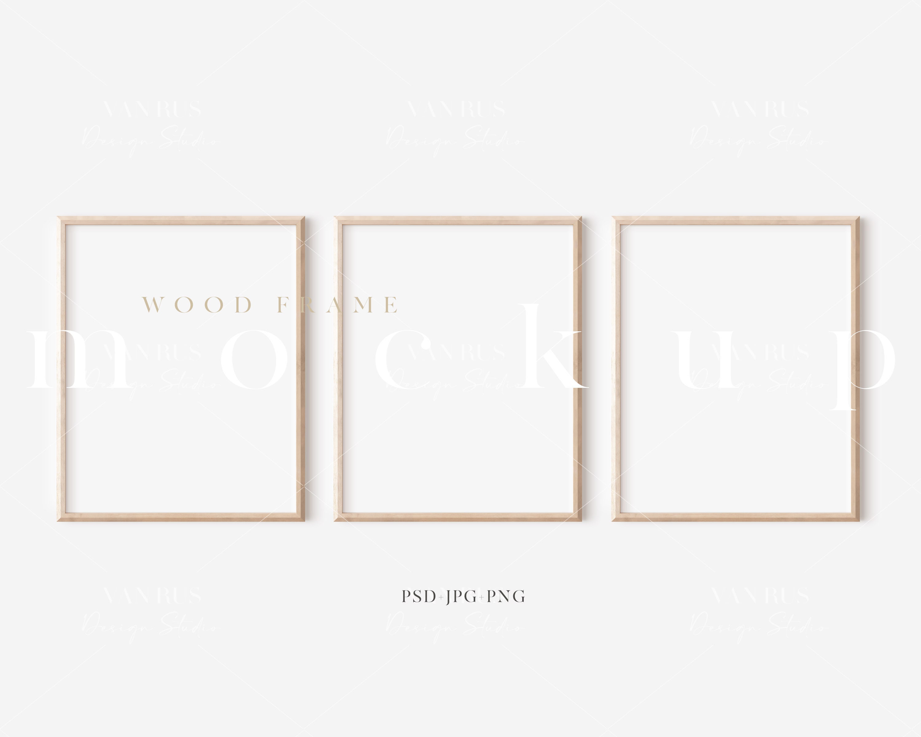 8x10 houten frame mockup / moderne digitale mockup / minimalistische hout ingelijste art display / eenvoudige verticale frame sjabloon / JPG PSD smart object / n367