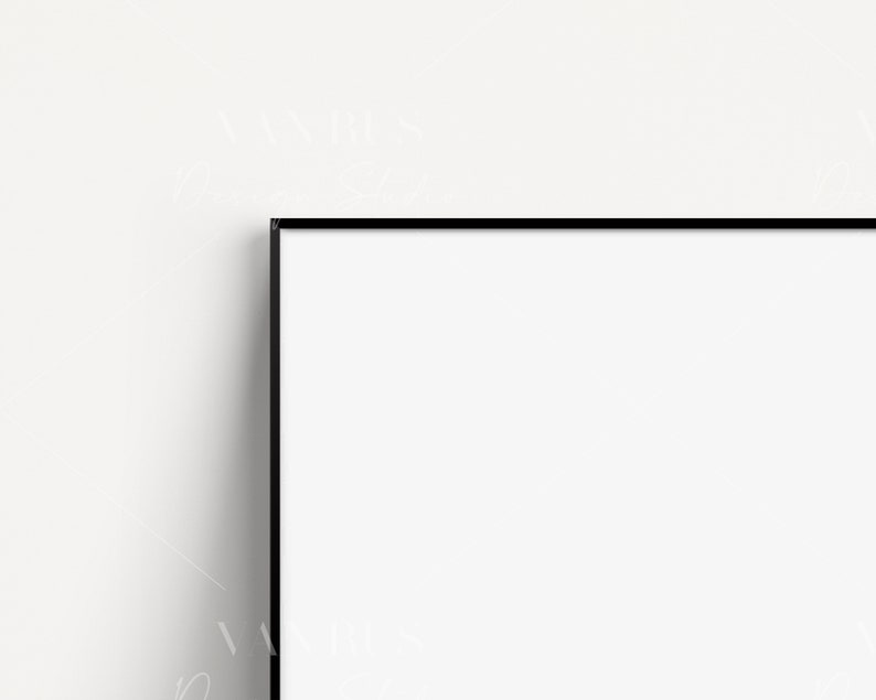 Thin A4 Frame Mockup Set of 3/simple Portrait Styled Digital Etsy