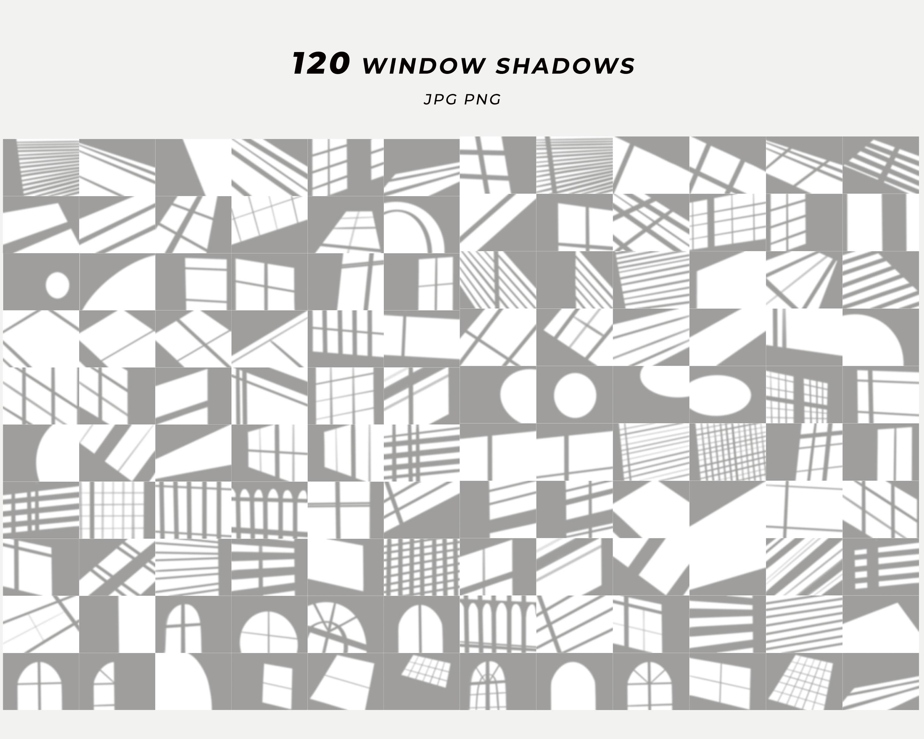 Patterned Window Overlay Window Shadows Overlays Bundle (JPG, PNG) - Etsy