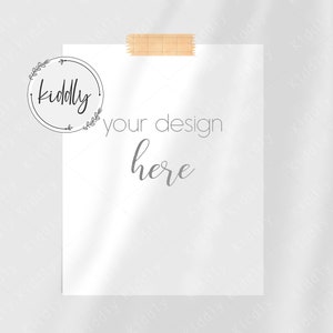 Download 8x10 Portrait Print Set Mockup With Washi Tape Art Collectibles Color Kromasol Com