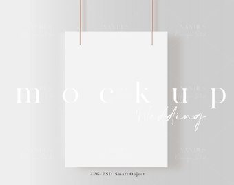 18X24 Wedding Sign Mockup/ Wedding Seating Chart Poster Mockup/Large Venue Event Welcome Sign Mockup Template/JPG PNG PSD Smart Object/D2