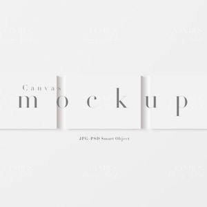 A4 Canvas Mockup Display/Simple Canvas Mockup for 5X7, A4, A3 Artwork/Simple Modern Painting Mockup/Minimal Design/JPG PSD Smart Object/N287