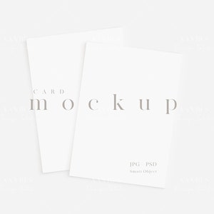 Eenvoudige kaartmodel/modern 5 x 7 uitnodigingskaartmodel/bruiloft baby shower model/eenvoudig minimalistisch briefpapier/JPG PSD slim object/N266