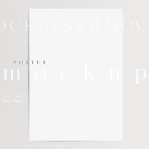 Maqueta de póster A4/Maqueta de calendario simple/Maqueta de estilo delicado/Maqueta de póster minimalista/Póster moderno/Objeto inteligente JPG/PSD/N313