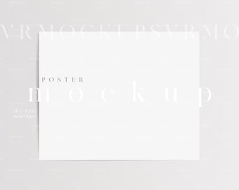 8x10 Poster Mockup: Simple Calendar Display (JPG, PSD)
