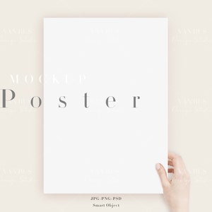 A3 Poster Mockup/ Kalender Mockup/Minimal Poster Display Mockup/Moderne Fotografie Hand halten Poster Mockup/JPG PSD Smart Object/N328