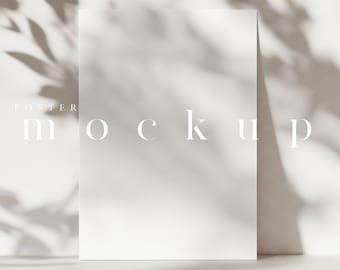 Bohemian Poster Mockup in A4 Format (JPG, PSD)