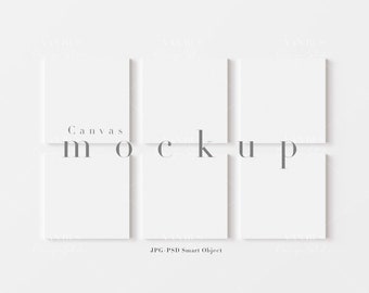 Square Canvas Mockup: Modern 1x1 Art Display (JPG PSD)