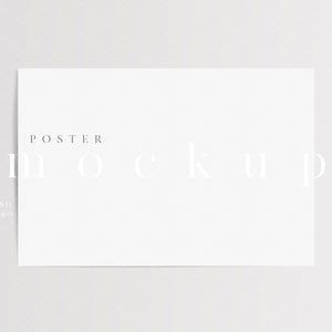 3x2 Poster Mockup/Einfaches Kalender Mockup/Zart gestaltetes Mockup/Minimal Poster Mockup Display/Modernes Poster/JPG PSD Smart Objekt/N48