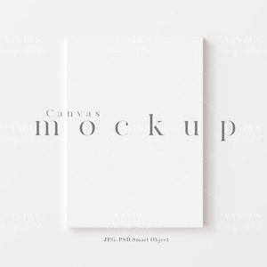 A4 Leinwand Mockup Display/Simple Canvas Mockup für 5X7, A4, A3 Kunstwerk/Simple Modern Painting Mockup/Minimal Design/JPG PSD Smart Object/M156