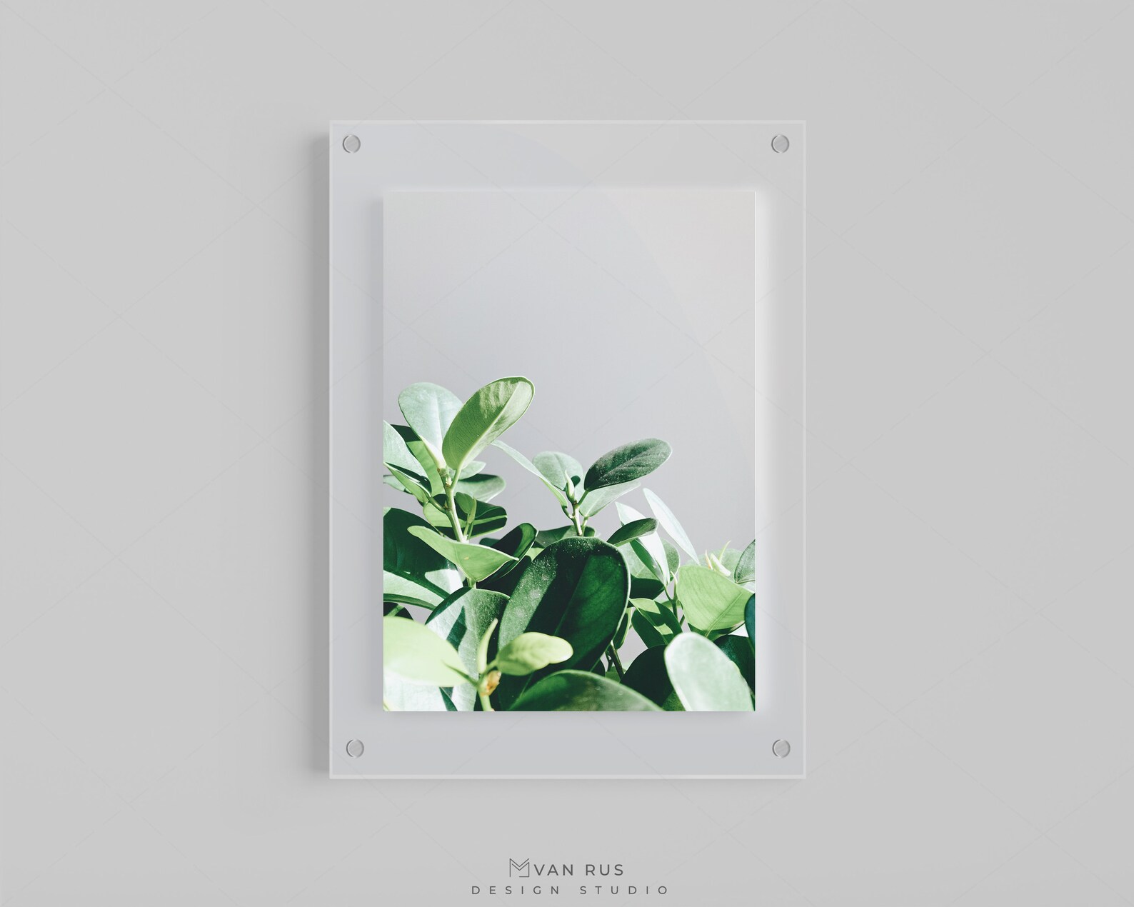 Glass Frame Mockup/ Digital A4 Mockup /Modern Glass Portrait Etsy
