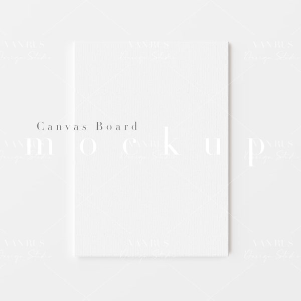 A4 Canvas Board Mockup/Simple Painting Board Mockup for 5X7, A4, A3 Artwork/Modern Painting Display/Minimal Design/JPG PSD Smart Object/N284