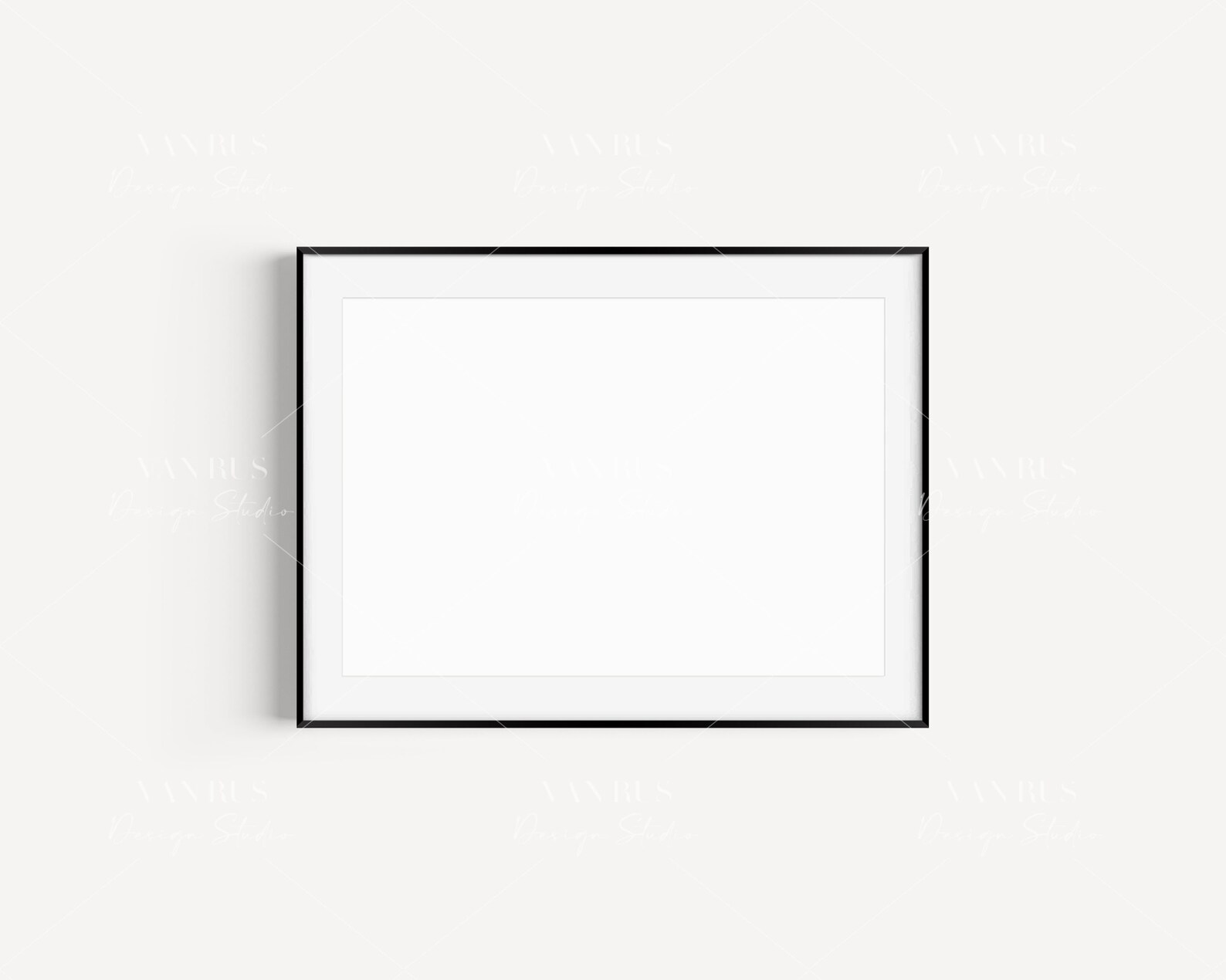 5X7 Thin Frame Mockup/ Modern Digital Mockup/Simple Black Etsy