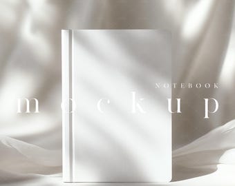 Notebook Mockup: 5x7 Journal Template (JPG PSD)