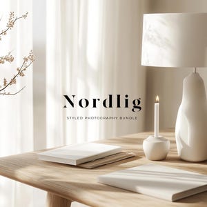 Nordlig: Skandinavischer Foto-Mockup-Bundle (JPG Digital Download)