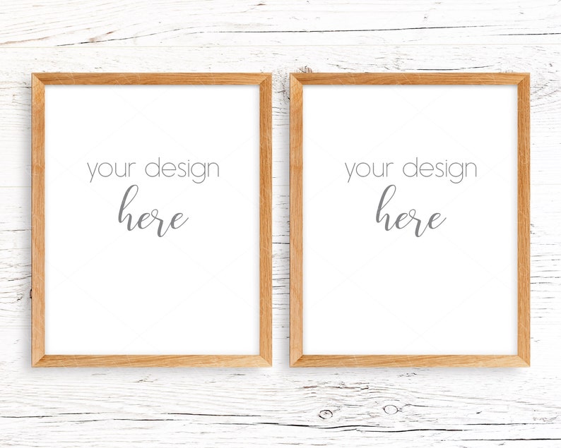 Download 8x10 Wood Frame Mockup Set of 2/Digital Mockups/Wood ...