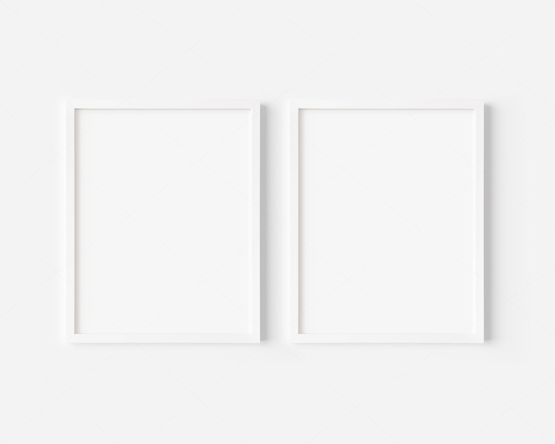11x14 White Frame Mockup/ Modern Digital Mockup/ Minimalist | Etsy