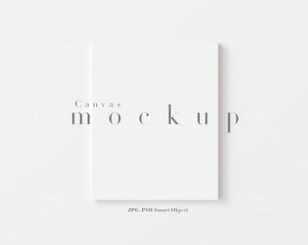 8x10 Canvas Mockup Set of 6/simple Modern Painting Mockup/blank  Canvas/vertical Minimal Canvas Mockup Display/jpg PSD Smart Object/n353 