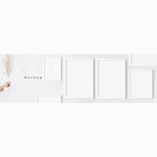 Etsy Shop Banner Mockup/minimalist Cover Image Banner Etsy