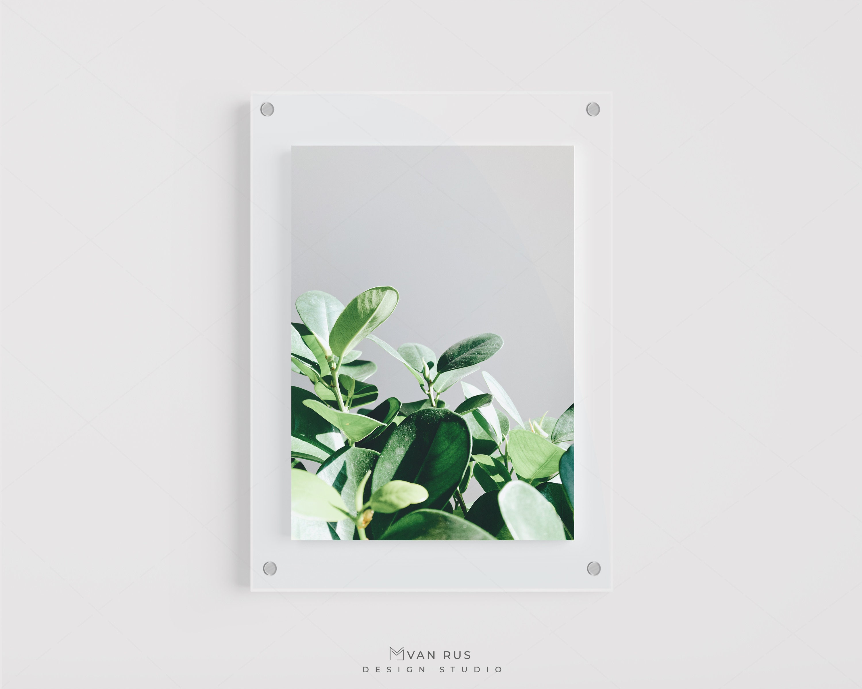 Glass Frame Mockup/ Digital A4 Mockup /modern Glass Portrait Etsy