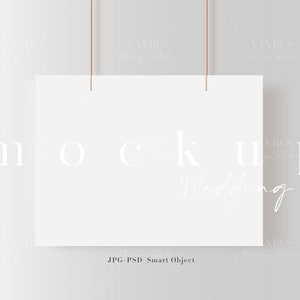 18x24 Hochzeitsschild Mockup/ Hochzeit Sitztabelle Poster Mockup/Großes Event Willkommensschild Mockup Vorlage/JPG PNG PSD Smart Object/D3