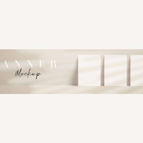 Etsy Shop Banner Mockup/minimalist Cover Image Banner Etsy